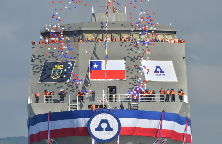 Biobío marca un nuevo hito para el desarrollo naval del país con la botadura del Buque LPD “Magallanes” de la mano de ASMAR